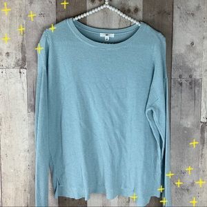 BP pale blue ribbed crewneck sweater size XS